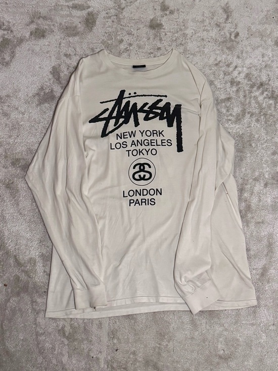 Stussy Other - Vintage - STUSSY Tribe Long Sleeve - White - Size XL